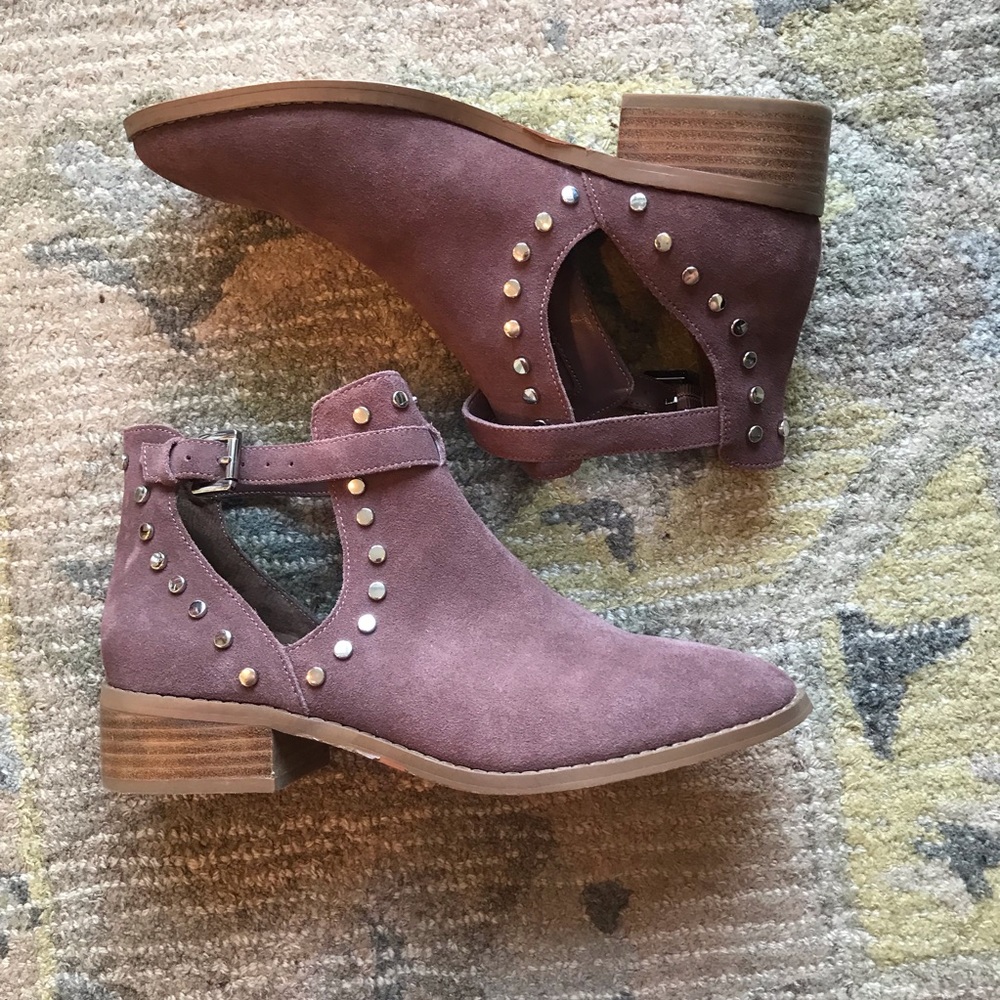 Studded Ankle Boots - size 9